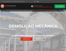 Tablet Screenshot of nobredemolidora.com.br